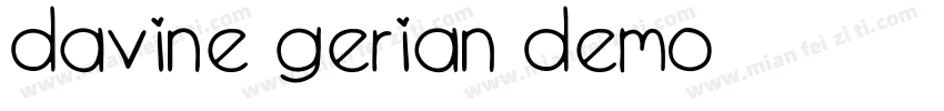 Davine Gerian Demo字体转换